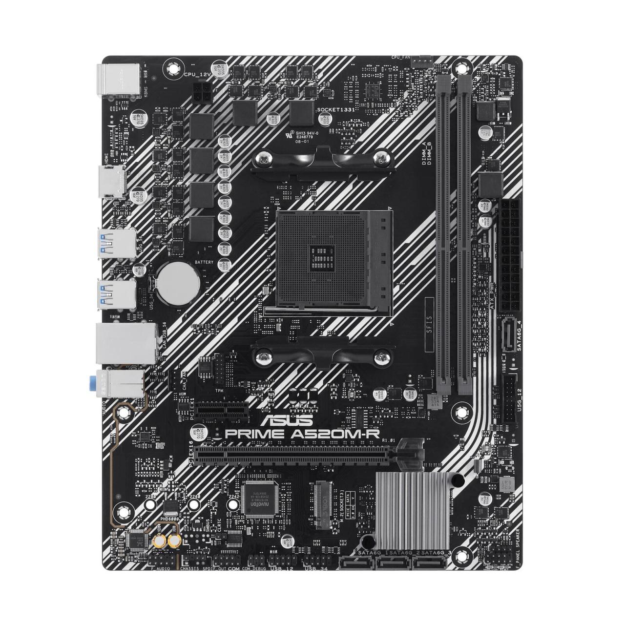 4711387466414 - ASUS PRIME A520M-R Mainboard - AMD A520 - AMD AM4 socket - DDR4 RAM - Micro-ATX