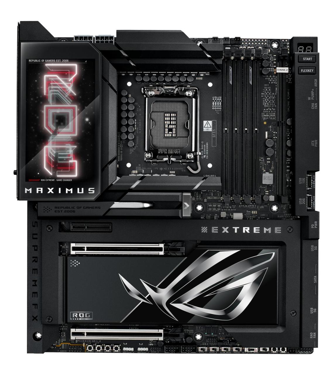 4711387754153 - ASUS ROG MAXIMUS Z890 EXTREME Mainboard - Intel Z890 - Intel LGA1851 socket - DDR5 RAM - Extended ATX