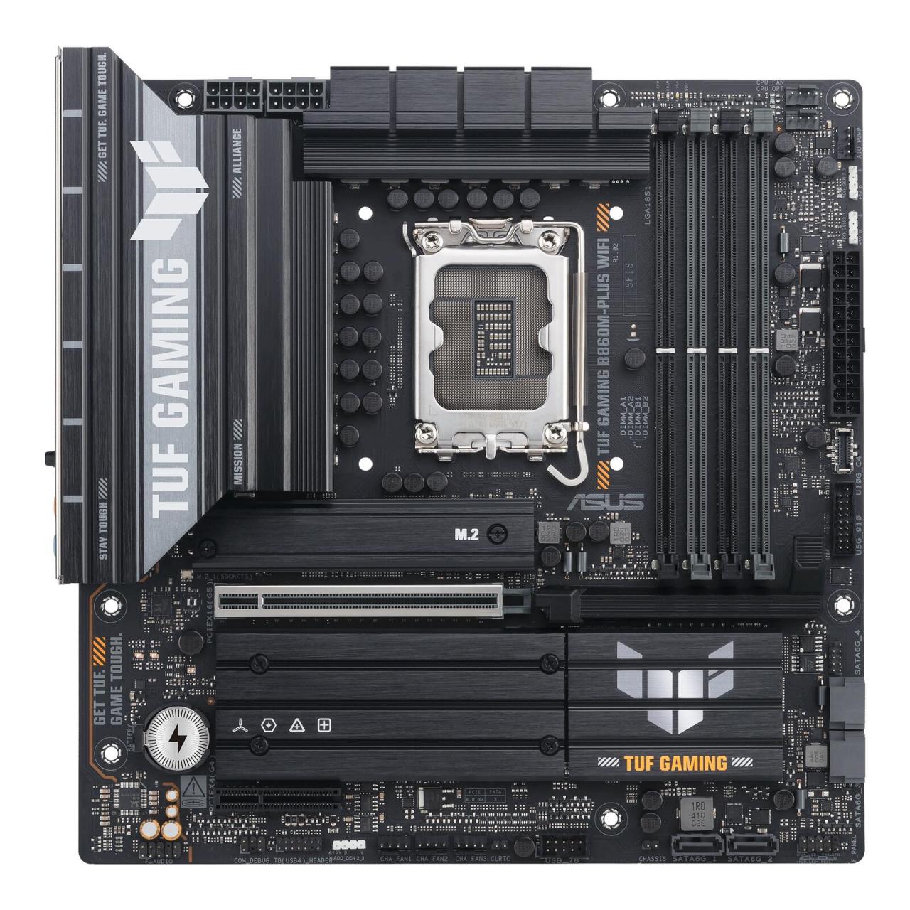 4711387783092 - ASUS TUF GAMING B860M-PLUS WIFI Mainboard - Intel B860 - Intel LGA1851 socket - DDR5 RAM - Micro-ATX