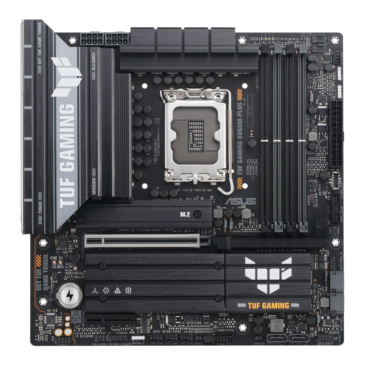 4711387785126 - ASUS TUF GAMING B860M-PLUS Mainboard - Intel B860 - Intel LGA1851 socket - DDR5 RAM - Micro-ATX