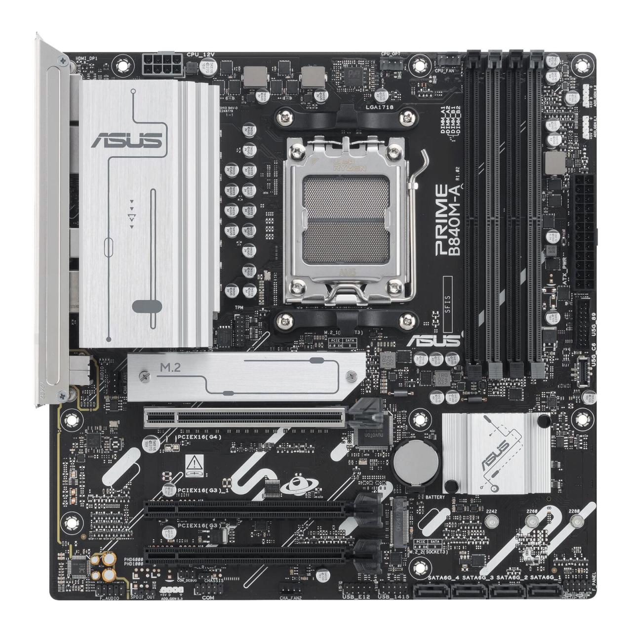 4711387797204 - ASUS PRIME B840M-A-CSM Mainboard - AMD B840 - AMD AM5 socket - DDR5 RAM - Micro-ATX