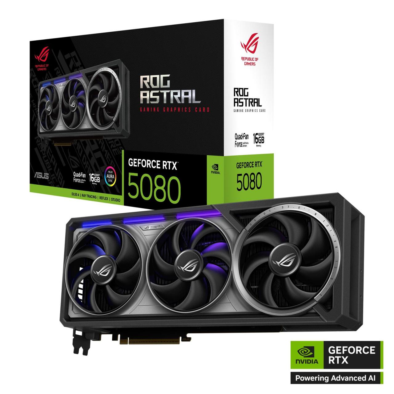 4711387868379 - 0 ASUS ROG Astral GeForce RTX 5080 16GB GDDR7 Gaming Grafikkarte