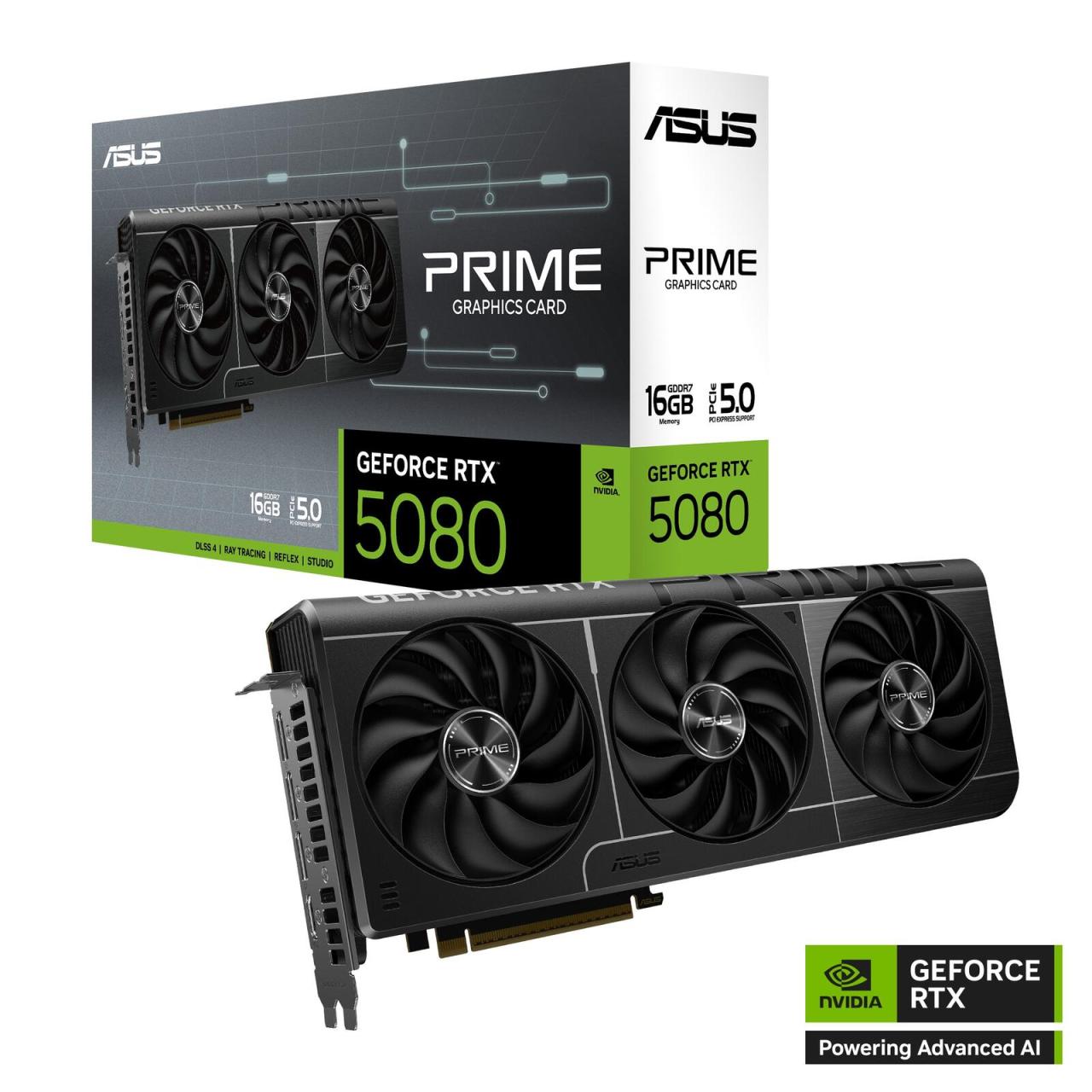 4711387868409 - 0 ASUS Prime GeForce RTX 5080 16GB GDDR7 Gaming Grafikkarte