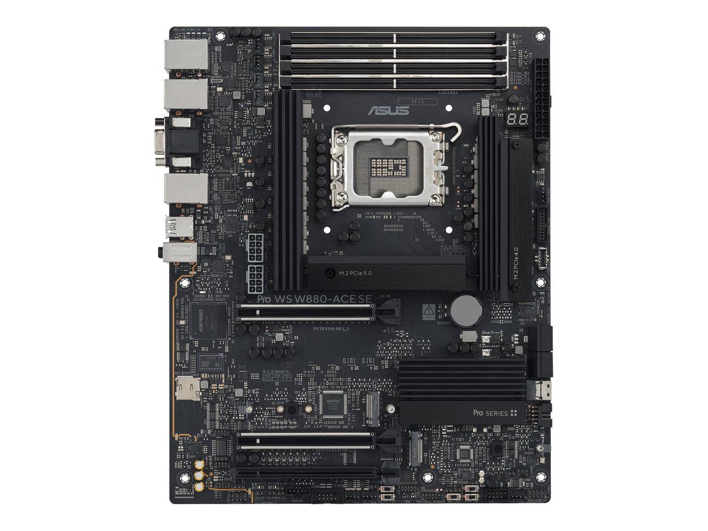 4711387994221 - ASUS Pro WS W880-ACE SE Mainboard - Intel W880 - Intel LGA1700 socket - DDR5 RAM - ATX