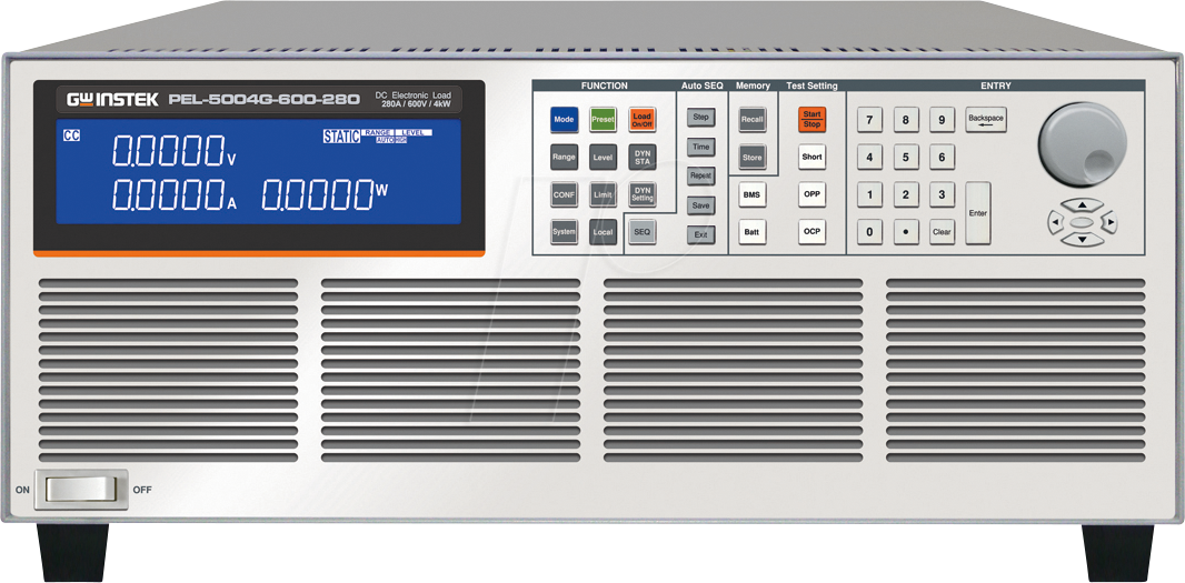 4711458120009 - PEL-5004G-60-280 - Elektronische Last 4000 W 280 A 600 V GPIB RS232 USB LAN