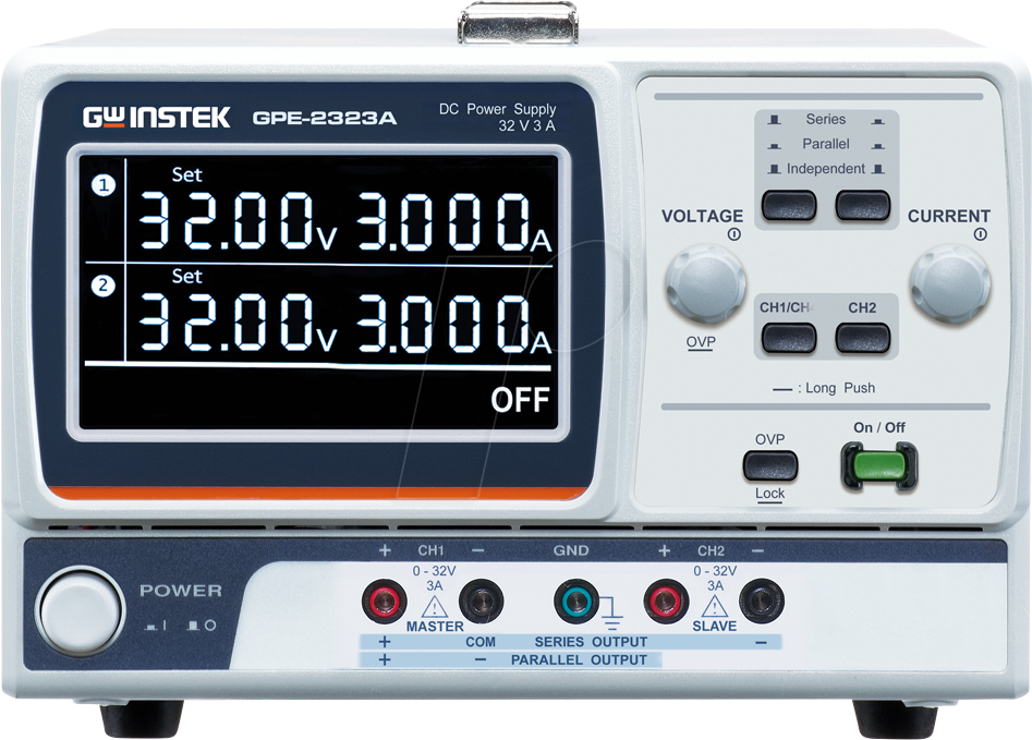 4711458122904 - GPE-2323A - Labornetzgerät 192 W 0 - 32 V 0 - 3 A 2 Kanal DC