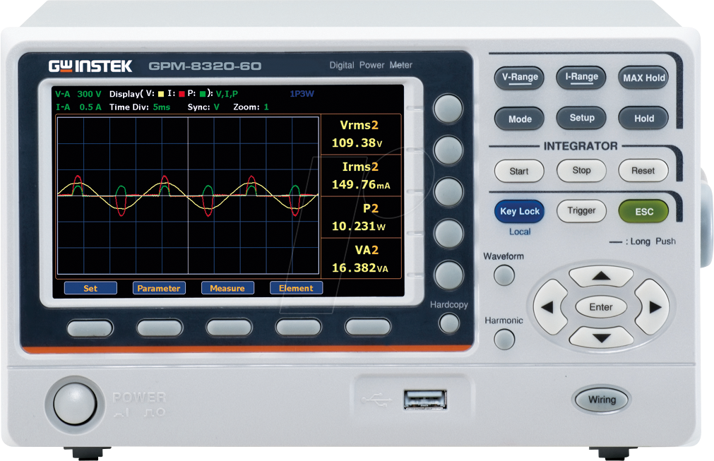 4711458122980 - GPM-832060 DA12 - Leistungsmessgerät digital RS-232C USB LAN GPIB DA12