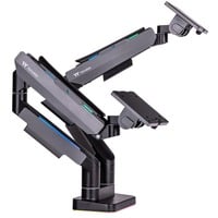 4711475641884 - Dual rgb Gaming Monitor Arm (schwarz für Monitore 17 - 35) (GEA-MSR-DMSBLK-01) - Thermaltake