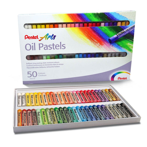 4711577003610 - Pastell-Ölkreide Oil Pastels PHN-50U 50er Etui farbig sortiert rund  4711577003610 50 Stück