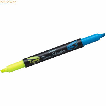 4711577023106 - Textmarker TwinChecker SLW8-GS 2-farbig  1-5mm Keilspitze 4711577023106 Pentel