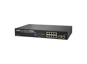 4711605281140 - PLANET GS-4210-8P2S - Switch - L4 - managed - 8 x 10 100 1000 (PoE+) + 2 x SFP - an Rack montierbar