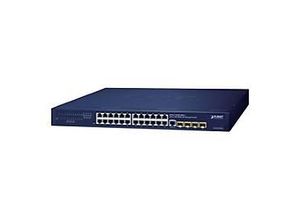 4711605285483 - PLANET GS-4210-24T4S - Switch - L4 - managed - 24 x 10 100 1000 + 4 x SFP - Desktop an Rack montierbar