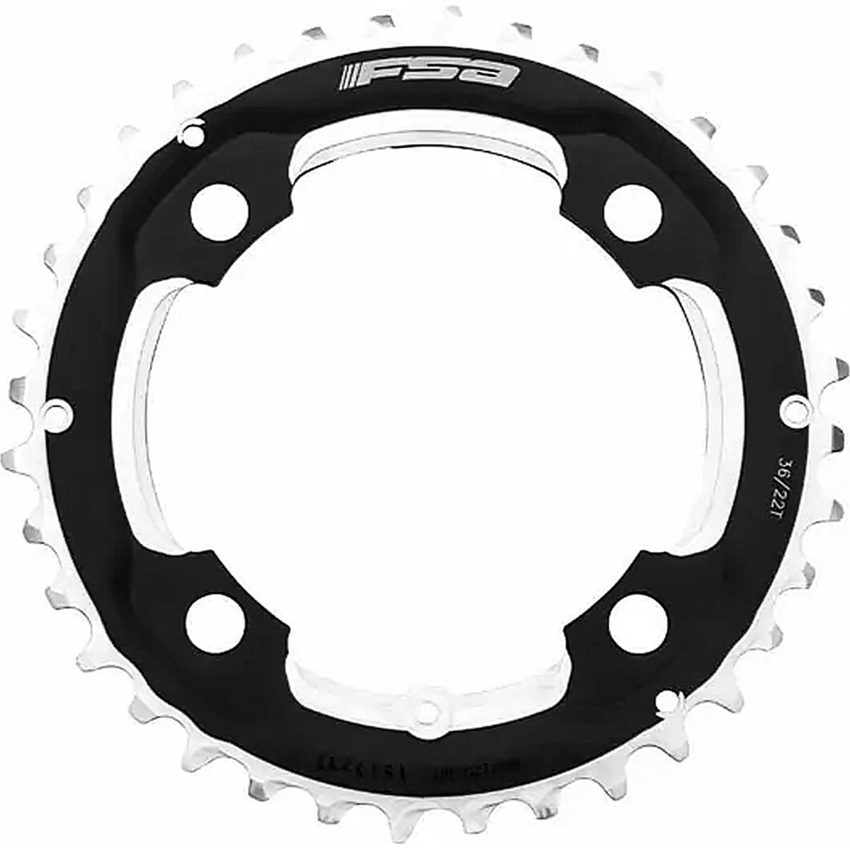 4712010060634 - MTB Kettenblatt 42T 104mm 10v Shimano SRAM Schwarz - FSA Kompatibel Aluminium 4 Löcher