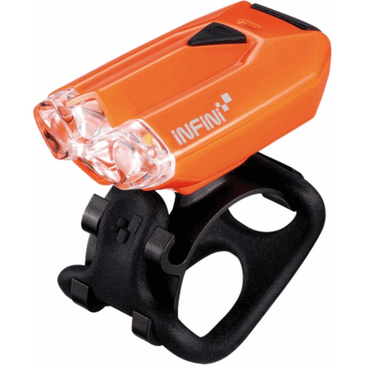 4712123261201 - Wiederaufladbares Vorderlicht INFINI LAVA 2 LED 80 Lumen USB Weiß und Orange