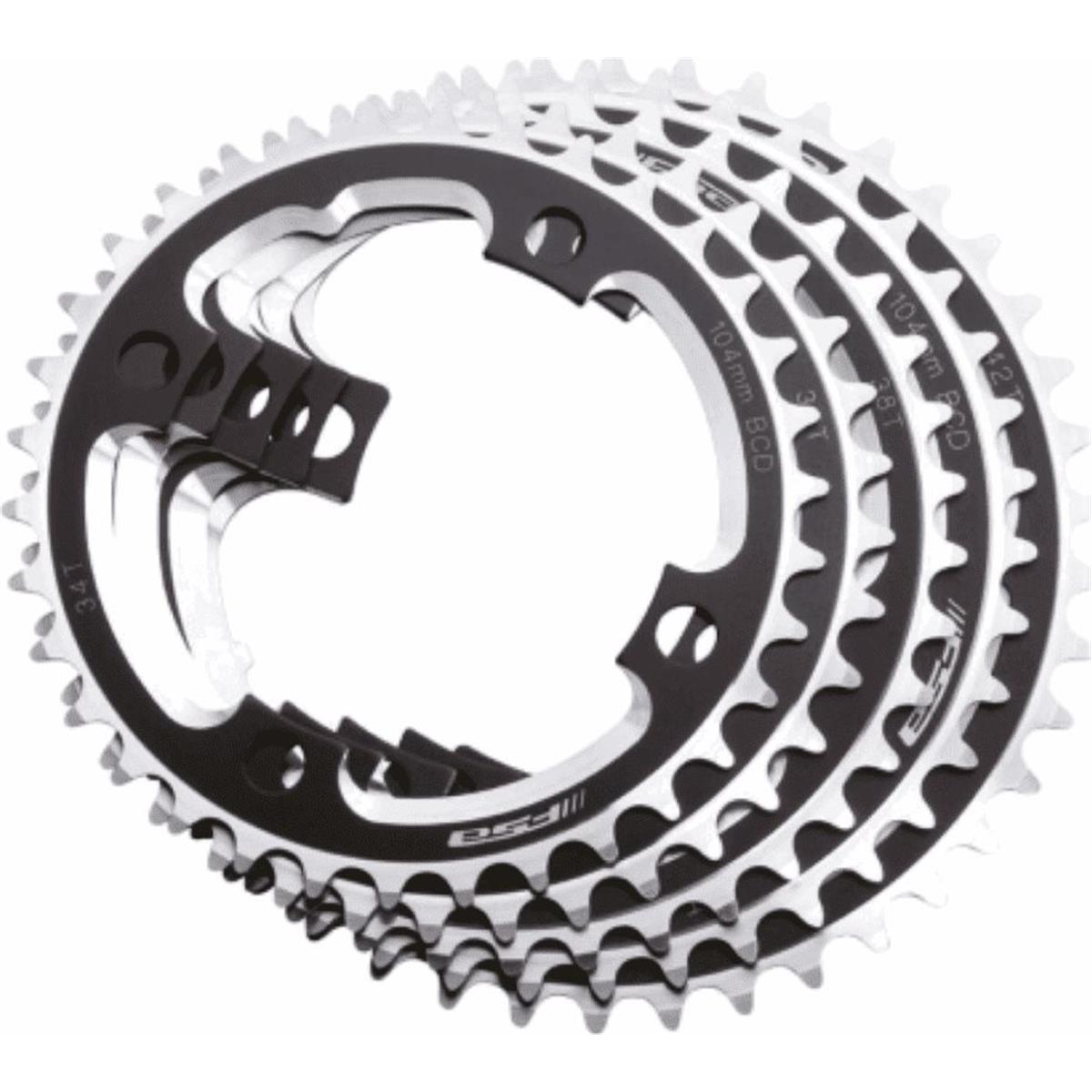 4712123803418 - Kettenblatt MTB BMX 36Z aus schwarzem Aluminium 104mm 4 Löcher 9-fach kompatibel