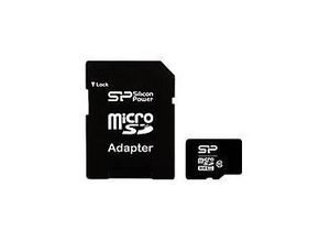 4712702618815 - Micro SDCard 16GB SDHC Cl10 w adaptor Retail (SP016GBSTH010V10-SP)