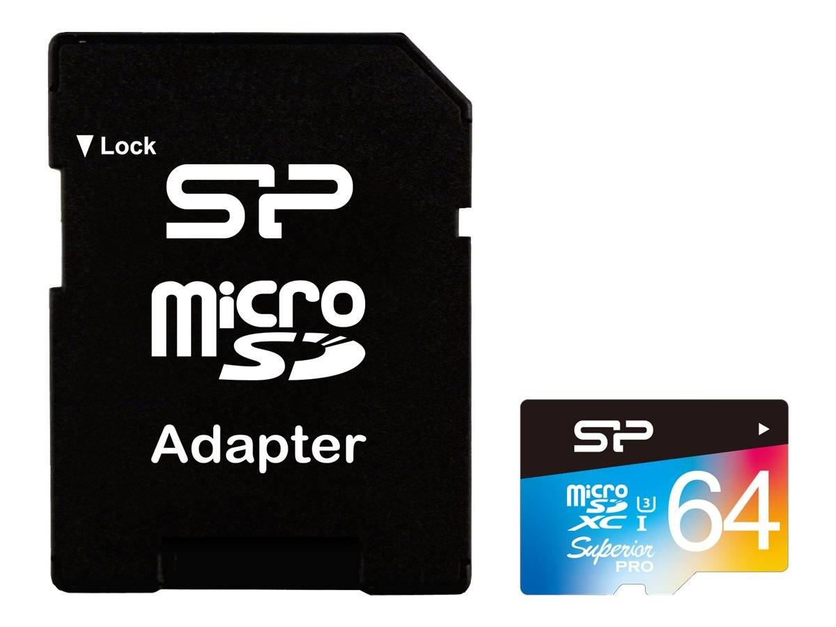 4712702644050 - MicroSD Card 64GB UHS1(U3) Superior Pro Col+Ad