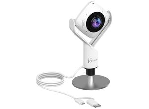 4712795085594 - j5create JVCU360-N Full HD-Webcam 1920 x 1080 Pixel Mikrofon 360° Erfassung Standfuß