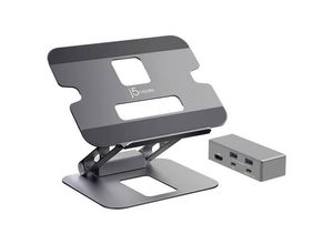 4712795086430 - j5create USB-C® Notebook Dockingstation   Ständer JTS327-N Passend für Marke Universal USB-C® Power Delivery