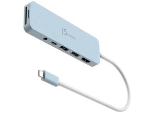 4712795087550 - j5create USB-C® Dockingstation JCD373EC-N USB-C® Power Delivery integrierter Kartenleser