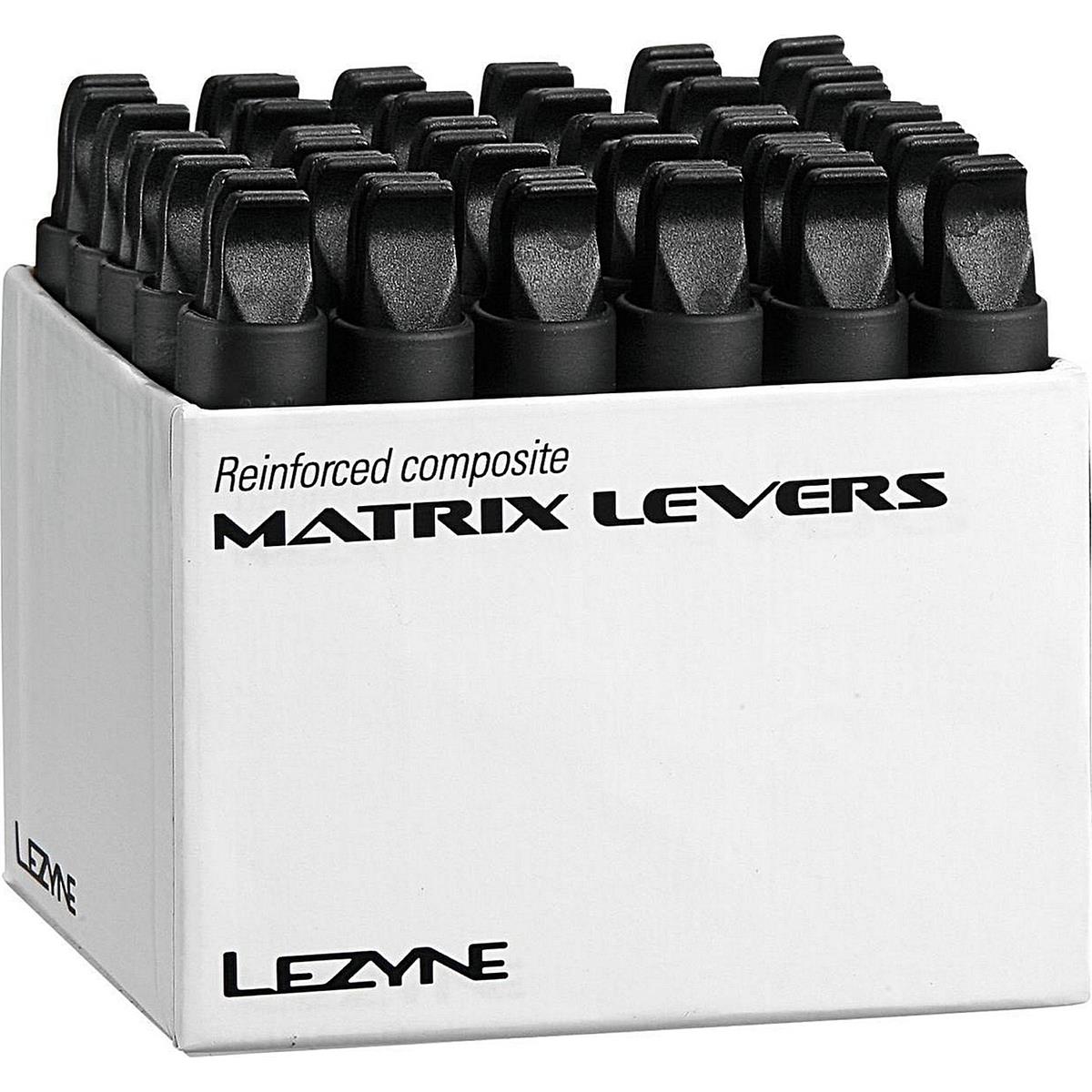 4712805977765 - Lezyne Matrix Reifenheber Schwarz aus Verbundmaterial - 30 Stück Box