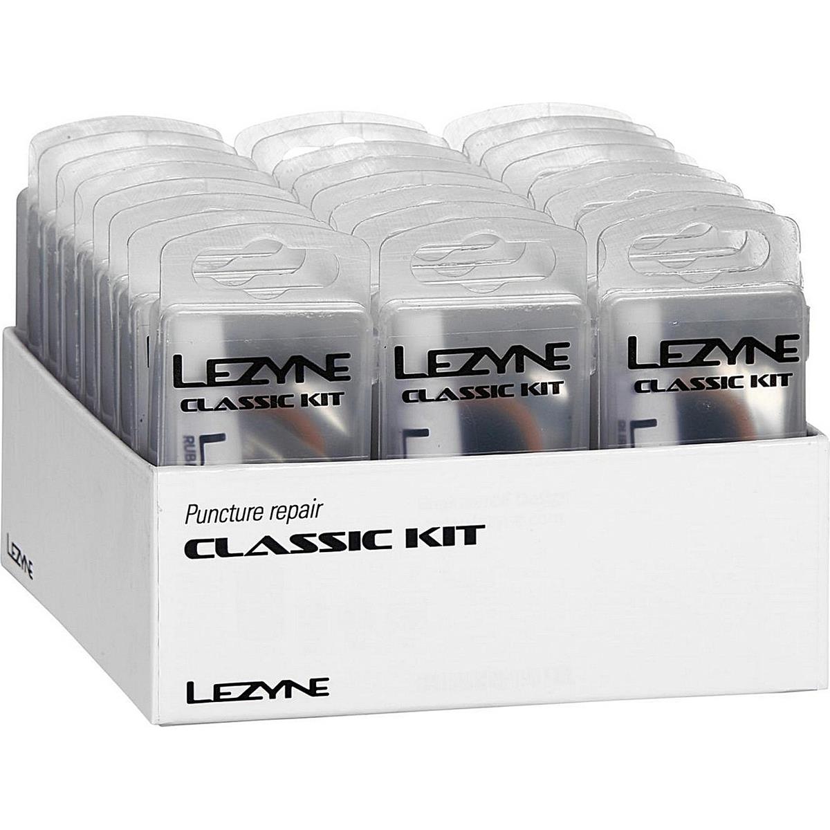 4712805977802 - Lezyne Classic Reparaturset mit 24 Stück Verkaufsbox - Ideal für Radfahrer