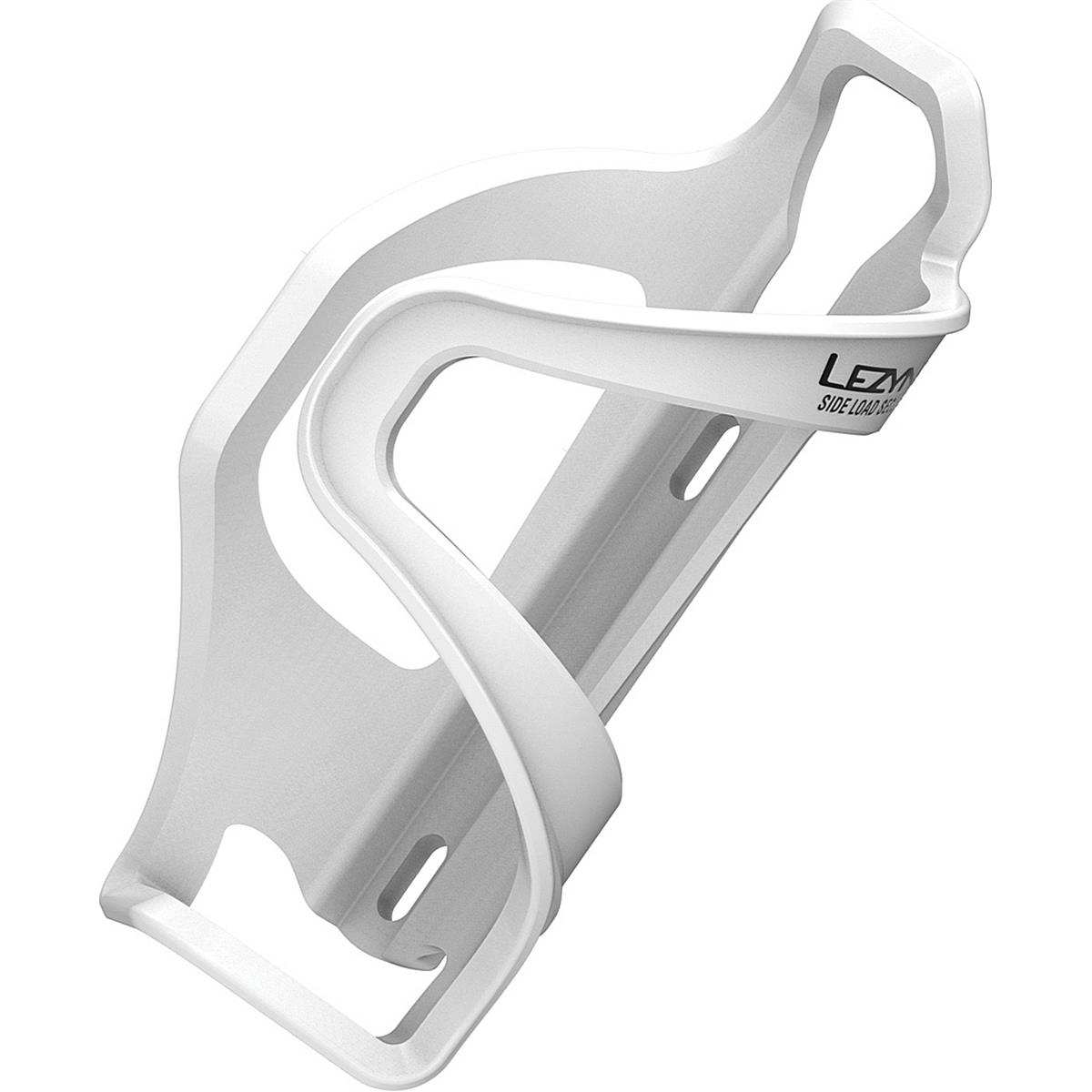 4712805978168 - Lezyne Flow Cage SL-L Flaschenhalter Weiß - Linkslastiger Zugang Leicht und Robust