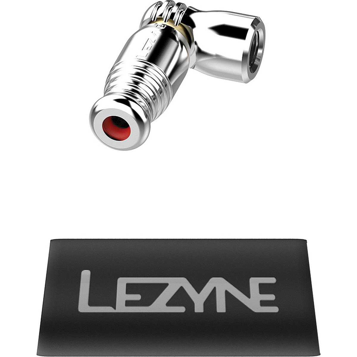 4712805987702 - Lezyne CO2 Trigger Speed Drive CNC Pumpe Kopf Silber - Aluminium Ausbläser