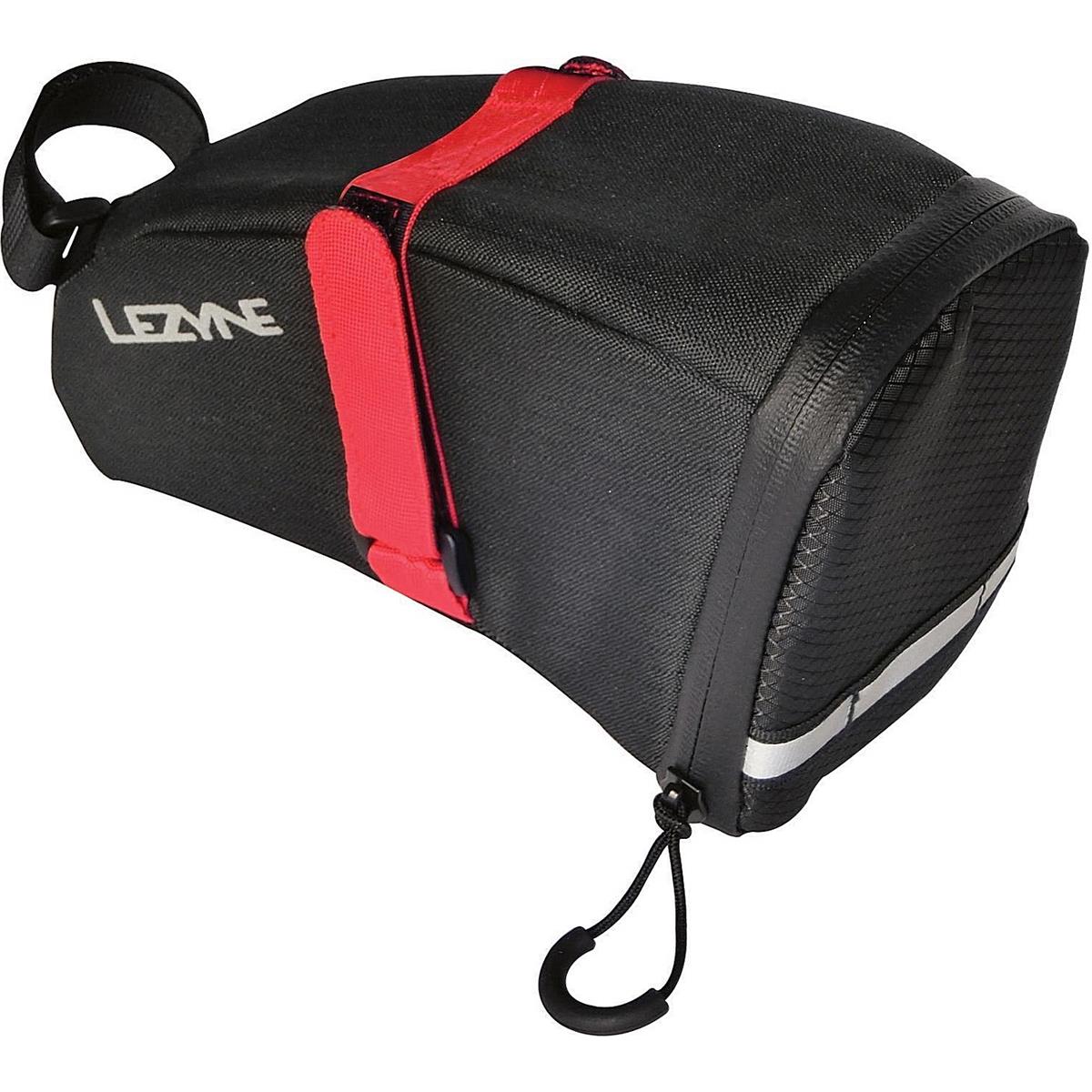 4712805996988 - Lezyne Aero Caddy Satteltasche Schwarz Rot - Elegant und Strapazierfähig 11L