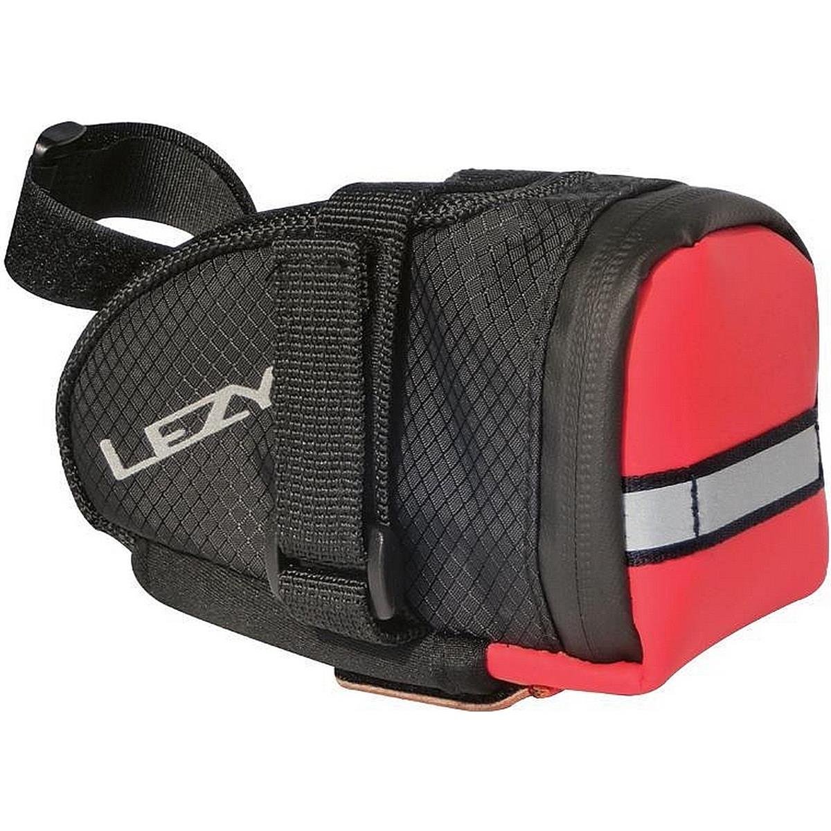 4712805997022 - Lezyne Caddy M Satteltasche Schwarz-Rot mit Velcro oder Schnellverschluss