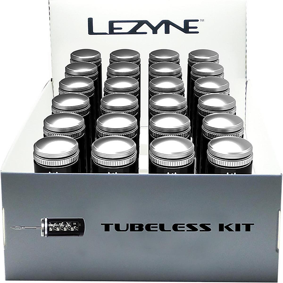 4712805998050 - Lezyne Tubeless Reifen Reparaturset 24 Teile Schwarz mit Werkzeug und Koffer