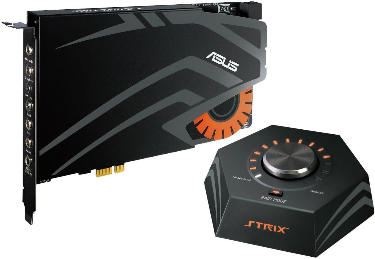 4712900005950 - Strix Raid DLX 71 Soundkarte Intern PCIe externe Kopfhöreranschlüsse