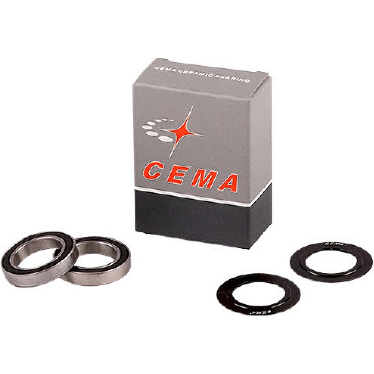 4712910900269 - Ersatzlager-Kit CEMA BB aus schwarzem Stahl - 2 Lager und 2 Deckel 24 mm