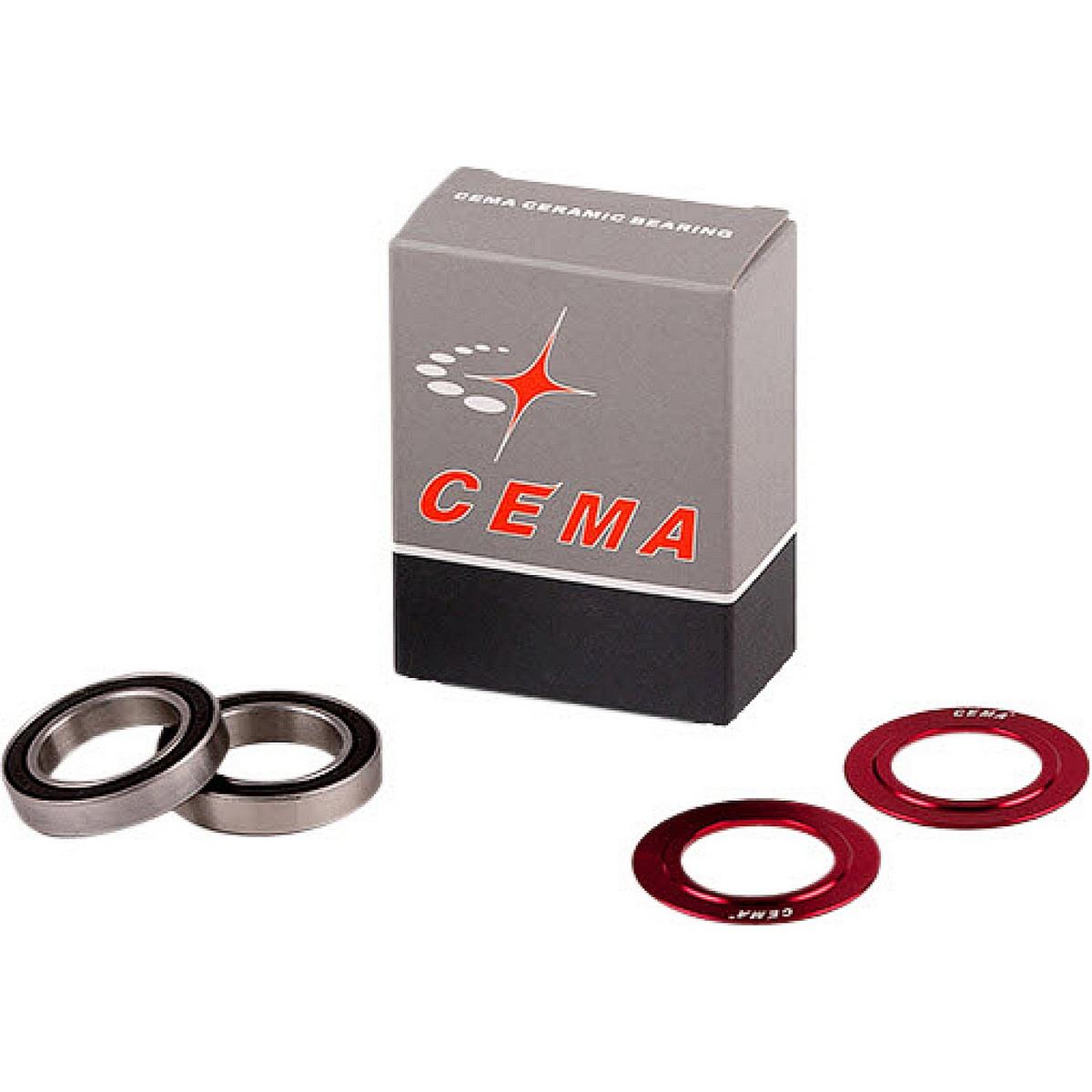 4712910900276 - CEMA BB Ersatzlager Kit für Tretlager - 2 Lager und 2 Abdeckungen Edelstahl 24 mm