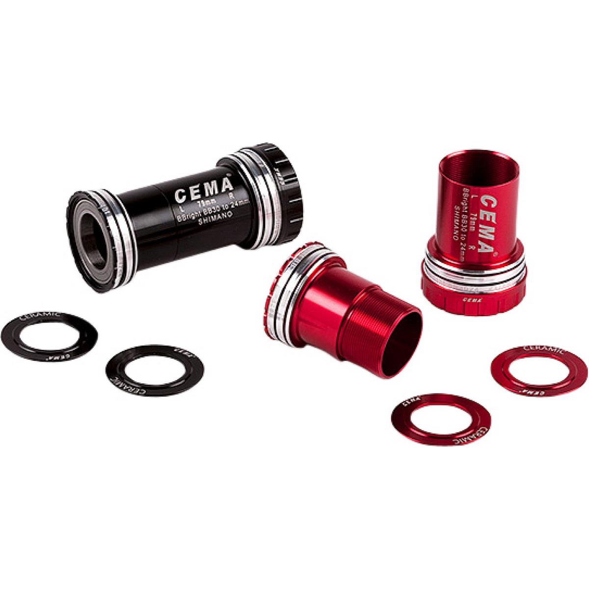 4712910903352 - BBright42 Interlock Innenlager für Shimano - Rotes Keramik 79 mm Breite 42 mm Durchmesser