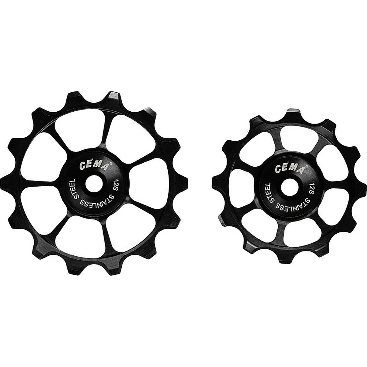 4712910908784 - Wechselrollen Shimano 105 Ultegra (12-14T) aus Edelstahl - Schwarz