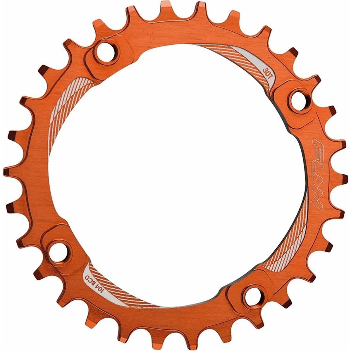 4712931181104 - Kettenblatt 32 Zähne Aluminium 7075 CNC Orange - Kompatibel mit Shimano BCD 104mm