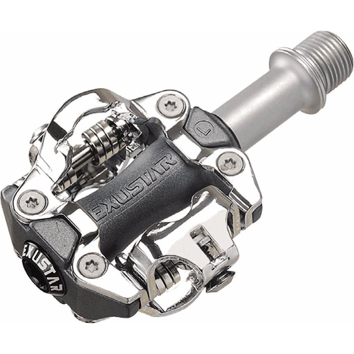 4712947523332 - MTB Pedal EXUSTA E-PM213 aus schwarzem Aluminium SPD-kompatibel 82x65mm 324g