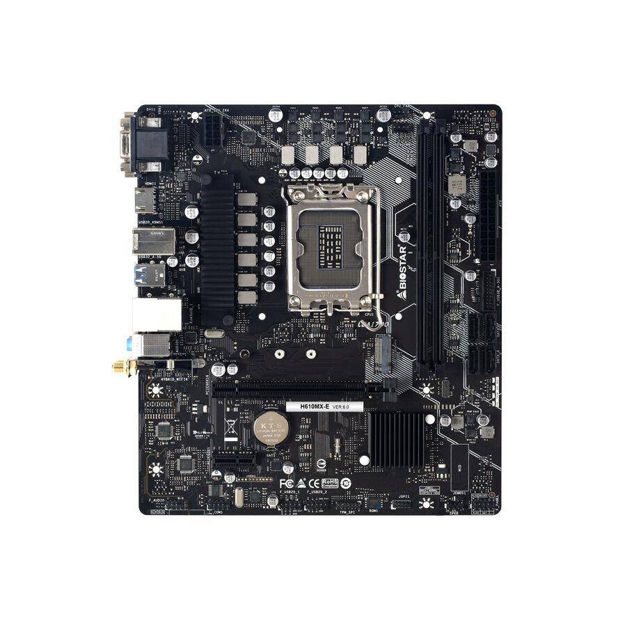 4712960685758 - BIOSTAR H610MX-E - motherboard - micro ATX - LGA1700 Socket - H610 Mainboard - Intel H610 - Intel LGA1700 socket - DDR4 RAM - Micro-ATX