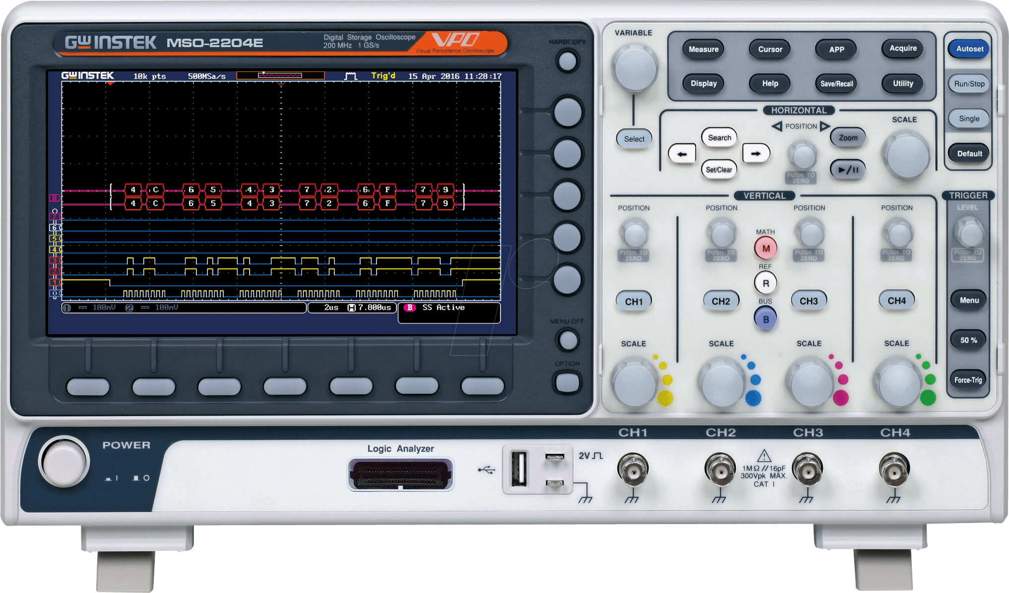 4713008670859 - MSO-2204E - Mixed-Signal-Oszilloskop MSO-2204E 200 MHz 4 Kanäle