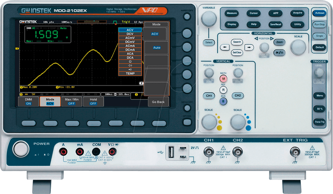 4713008671221 - MDO-2102EX - Mixed-Domain-Oszilloskop MDO-2102EX 100 MHz 2 Kanäle