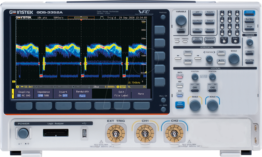 4713008673812 - GDS-3352A - Digital-Speicher-Oszilloskop 350 MHz 2 Kanäle