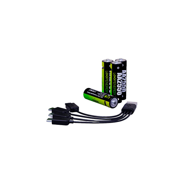 4713095609008 - 8 Akkus mit Ladegerät LoopEnergy AA2550 Mignon AA 1700 mAh 4713095609008 8 Stück