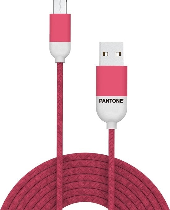 4713213361139 - Micro-USB-Kabel rot - Gummi - | Pantone