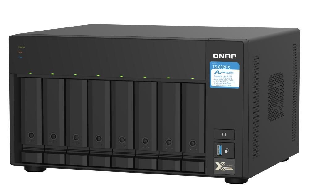 4713213518182 - QNAP TurboStation TS-832PX-4G 8 Einschübe NAS-Server Leergehäuse (TS-832PX-4G)