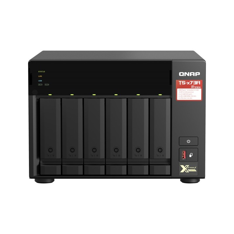 4713213518830 - QNAP TurboStation TS-673A-8G 6 Einschübe NAS-Server Leergehäuse (TS-673A-8G)