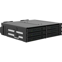 4713227445917 - ToughArmor MB118VP-B - storage enclosure - 6 x U2 U3 NVMe SSD mobile rack for 525? bay with SlimSAS SFF-8654 8i - PCIe 40 - PCIe 40