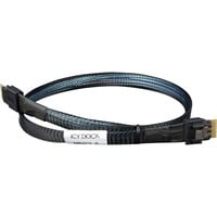 4713227446105 - Kabel SlimSAS x8 SFF-8654 > 2x SlimSAS x4 SFF-8654