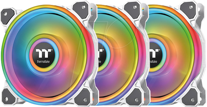 4713227523349 - Riing Quad 12 RGB Radiator Fan TT Premium Edition 3 Pack Gehäuselüfter