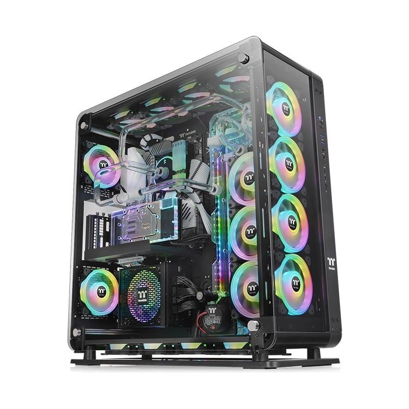 4713227523899 - Core P8 Tempered Glass - Tower - ATX - Seitenteil mit Fenster (gehärtetes Glas) - keine Spannungsversorgung (PS 2) - Schwarz